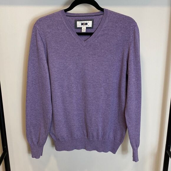 Joseph Abboud men’s silk blend V-neck pullover sweater size M - Picture 1 of 8